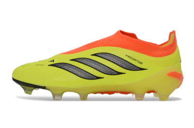 Adidas Predator 26 Elite Laceless FG Firm Ground Soccer Cleats - Yellow/Electric Yellow/Fiery Orange
