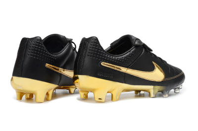 Nike Tiempo Legend SE FG Firm Ground Soccer Cleats - Black/Gold/Sleek Black