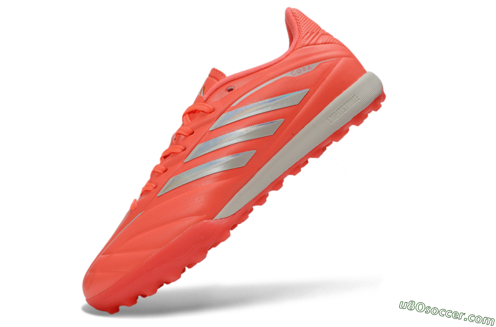 Adidas Copa Pure 3 Elite TF Artificial Turf Soccer Shoes - Coral/Bright Coral/Light Grey 5