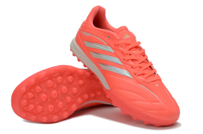 Adidas Copa Pure 3 Elite TF Artificial Turf Soccer Shoes - Coral/Bright Coral/Light Grey