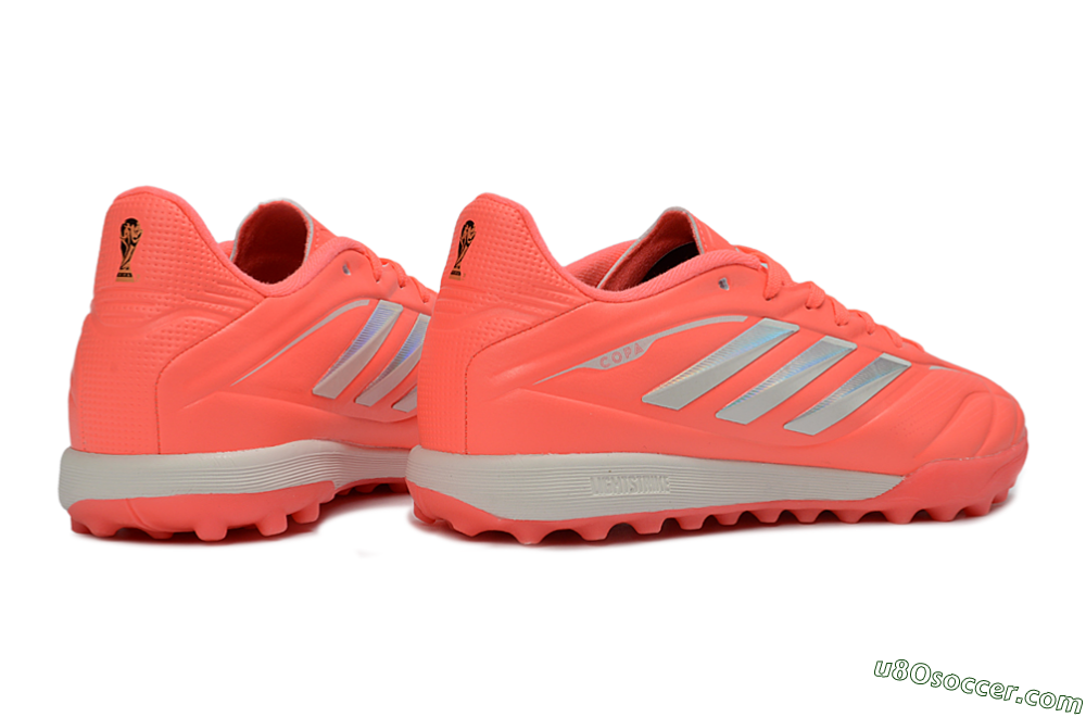 Adidas Copa Pure 3 Elite TF Artificial Turf Soccer Shoes - Coral/Bright Coral/Light Grey 6