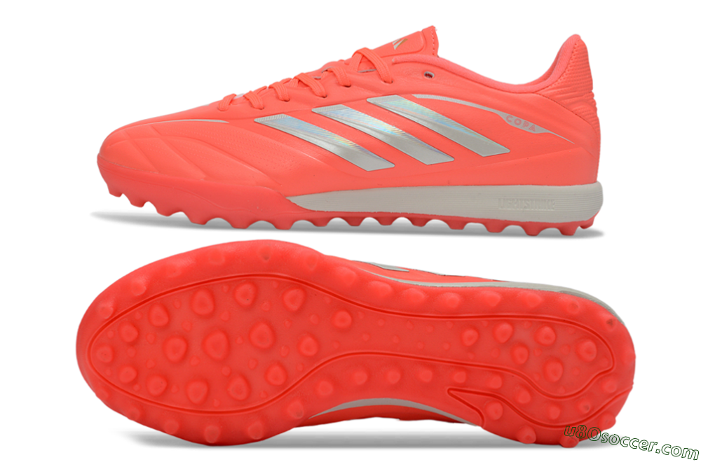 Adidas Copa Pure 3 Elite TF Artificial Turf Soccer Shoes - Coral/Bright Coral/Light Grey 0