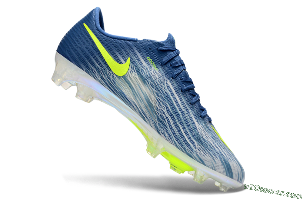 Nike Air Zoom Mercurial Superfly 11 FG Firm Ground Soccer Cleats - Blue/Electric Yellow/Light Blue 4
