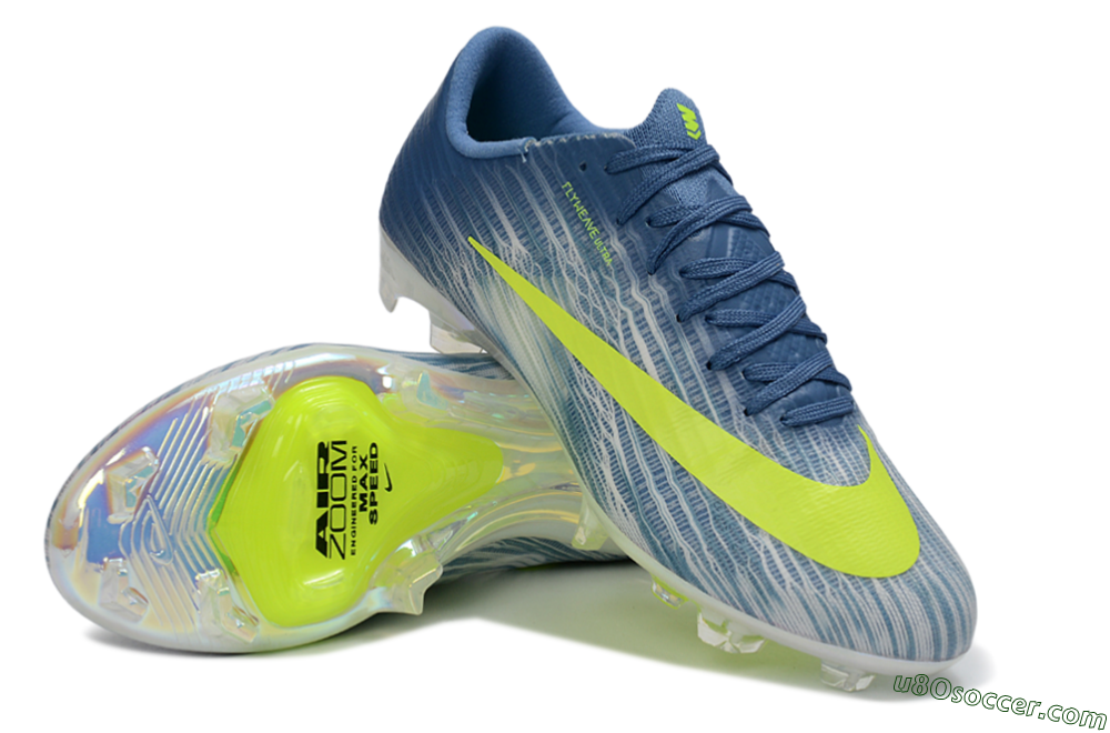 Nike Air Zoom Mercurial Superfly 11 FG Firm Ground Soccer Cleats - Blue/Electric Yellow/Light Blue 3
