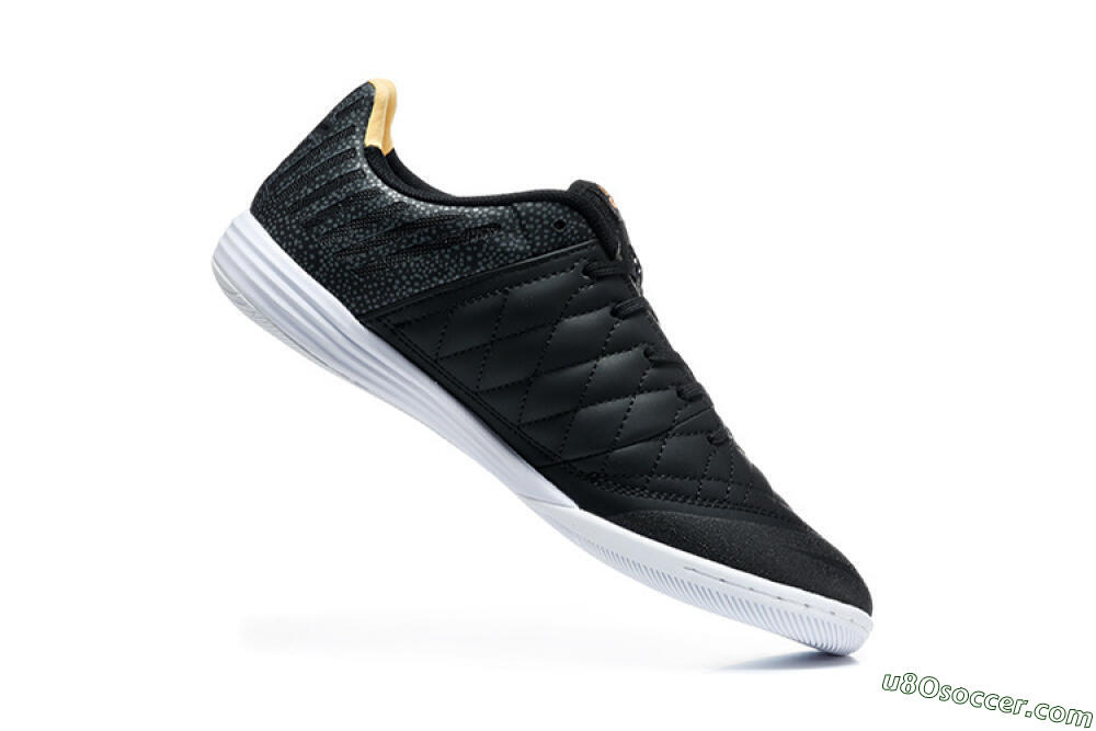 Nike Lunar Gato 2 IC Indoor & Futsal Soccer Shoes - Black/Charcoal Gray/Flame Orange 7