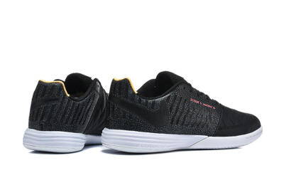 Nike Lunar Gato 2 IC Indoor & Futsal Soccer Shoes - Black/Charcoal Gray/Flame Orange