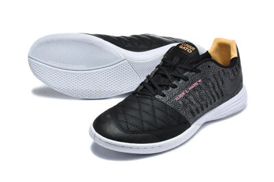 Nike Lunar Gato 2 IC Indoor & Futsal Soccer Shoes - Black/Charcoal Gray/Flame Orange