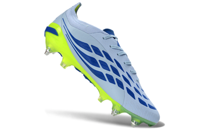 Adidas Predator 26 Elite SG Soft Ground Soccer Cleats - Blue/Lime Green/Light Blue