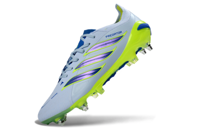 Adidas Predator 26 Elite SG Soft Ground Soccer Cleats - Blue/Lime Green/Light Blue