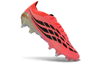 Adidas Predator 26 Elite SG Soft Ground Soccer Cleats - Pink/Fluorescent Pink/Metallic Silver