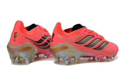 Adidas Predator 26 Elite SG Soft Ground Soccer Cleats - Pink/Fluorescent Pink/Metallic Silver