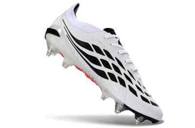 Adidas Predator 26 Elite SG Soft Ground Soccer Cleats - White/Vibrant Pink/Black