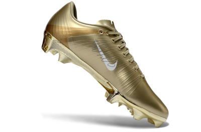 Nike Air Zoom Mercurial Vapor 1 Elite CR7 FG Firm Ground Soccer Cleats - Gold/Metallic Gold/White