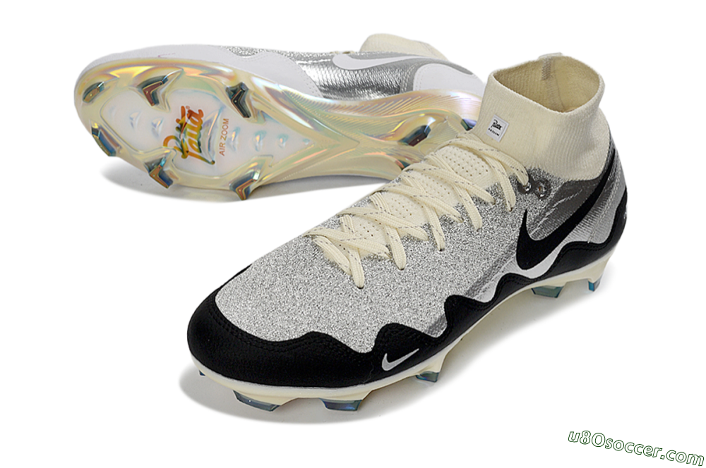 Patta x Nike Air Zoom Mercurial Superfly 10 Elite FG Firm Ground Soccer Cleats - Silver/Black/Silver 3