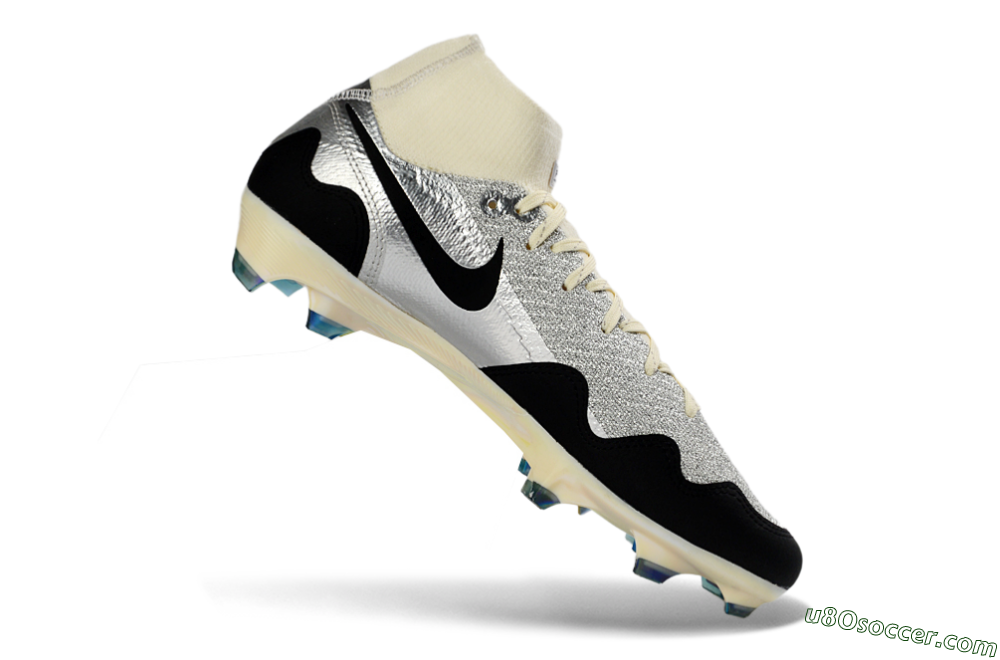 Patta x Nike Air Zoom Mercurial Superfly 10 Elite FG Firm Ground Soccer Cleats - Silver/Black/Silver 4