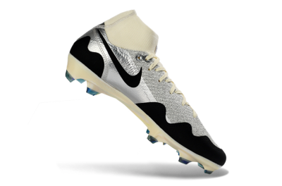 Patta x Nike Air Zoom Mercurial Superfly 10 Elite FG Firm Ground Soccer Cleats - Silver/Black/Silver