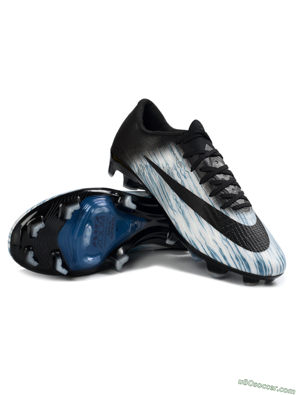 Nike Air Zoom Mercurial Superfly 11 FG Firm Ground Soccer Cleats - White/Sky Blue/Black 3