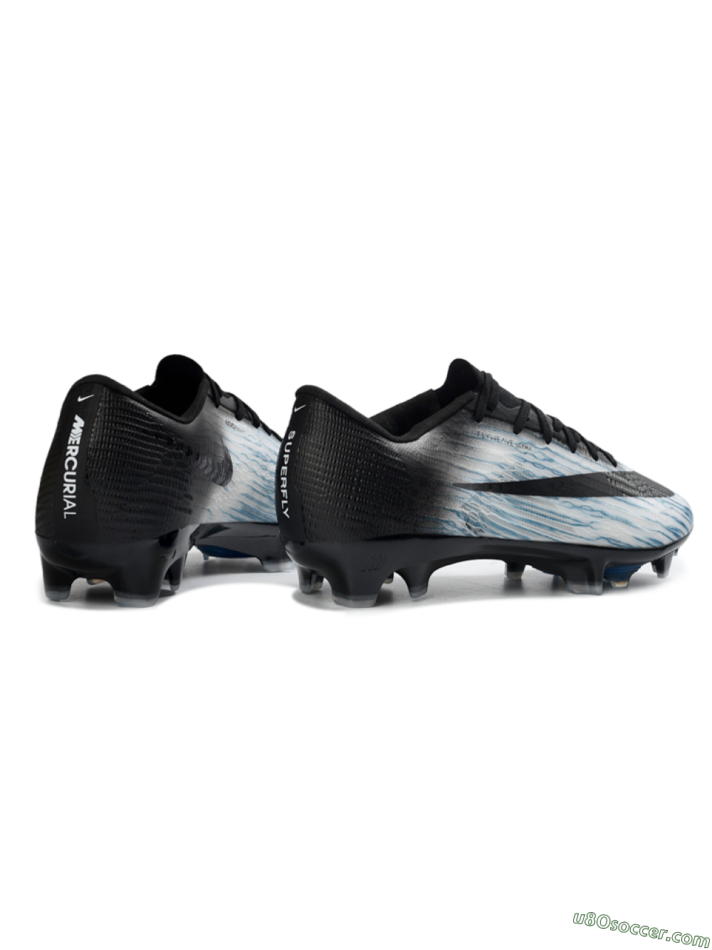 Nike Air Zoom Mercurial Superfly 11 FG Firm Ground Soccer Cleats - White/Sky Blue/Black 6
