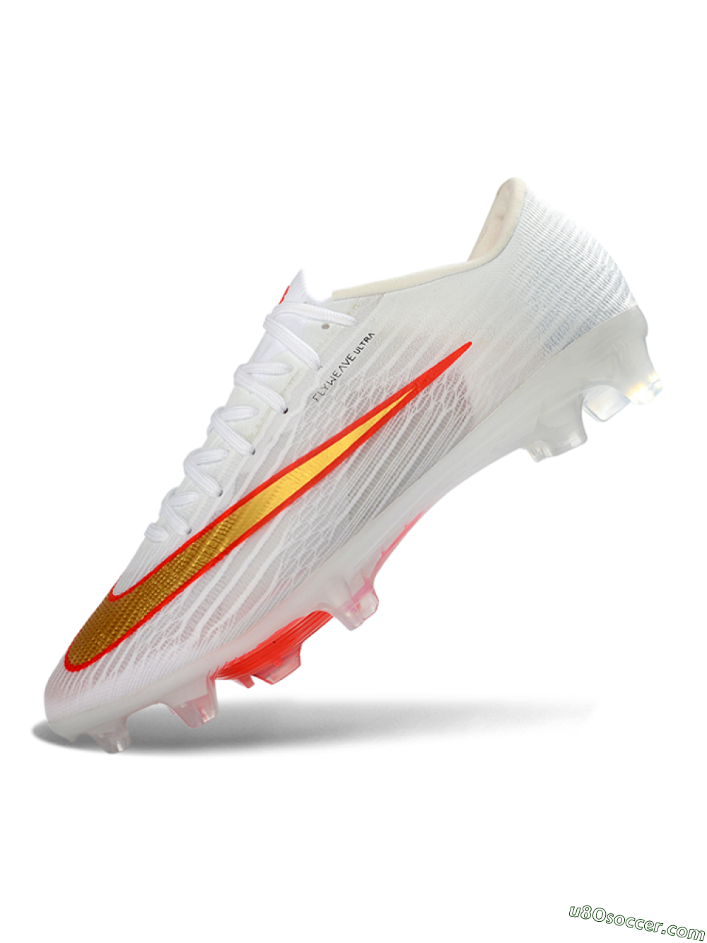 Nike Air Zoom Mercurial Superfly 11 FG Firm Ground Soccer Cleats - White/Bright Orange/Gold Metallic 5