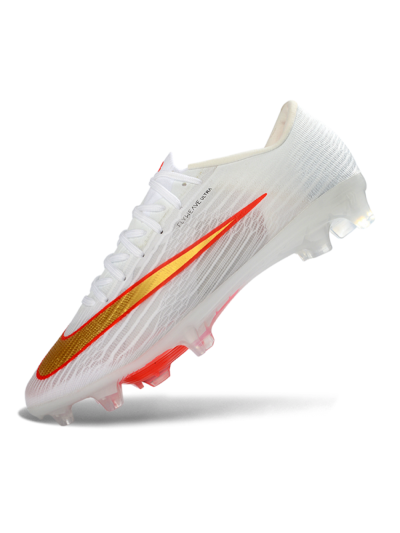 Nike Air Zoom Mercurial Superfly 11 FG Firm Ground Soccer Cleats - White/Bright Orange/Gold Metallic