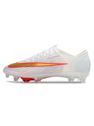 Nike Air Zoom Mercurial Superfly 11 FG Firm Ground Soccer Cleats - White/Bright Orange/Gold Metallic