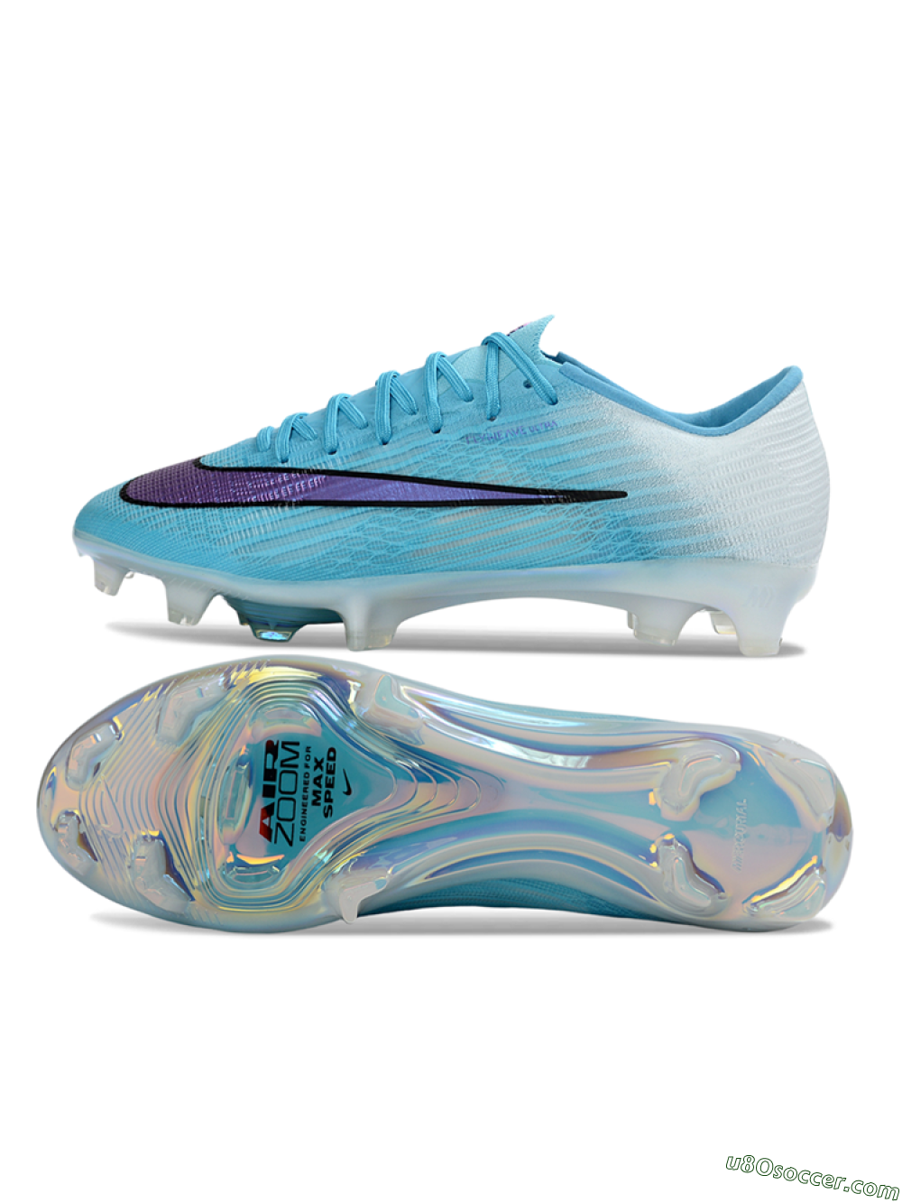 Nike Air Zoom Mercurial Superfly 11 FG Firm Ground Soccer Cleats - Blue/Iridescent Blue/Deep Purple 0
