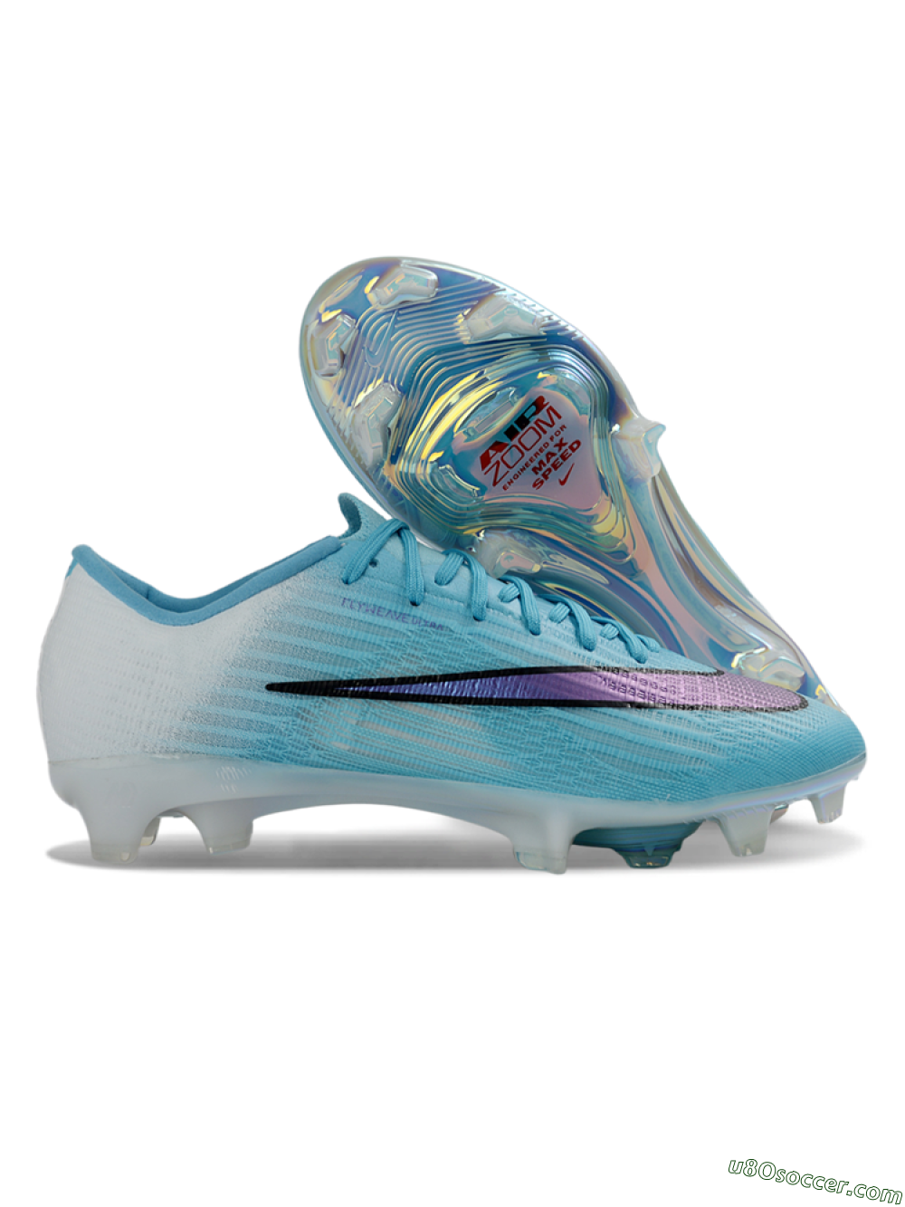 Nike Air Zoom Mercurial Superfly 11 FG Firm Ground Soccer Cleats - Blue/Iridescent Blue/Deep Purple 1