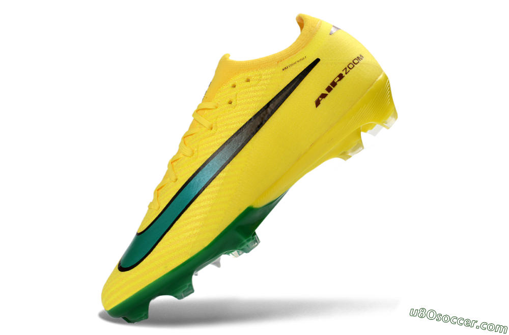 Nike Air Zoom Mercurial Vapor 16 Elite FG Firm Ground Soccer Cleats - Yellow/Electric Green/Steel Blue 5