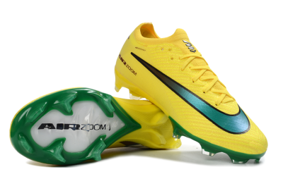 Nike Air Zoom Mercurial Vapor 16 Elite FG Firm Ground Soccer Cleats - Yellow/Electric Green/Steel Blue