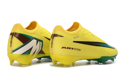 Nike Air Zoom Mercurial Vapor 16 Elite FG Firm Ground Soccer Cleats - Yellow/Electric Green/Steel Blue
