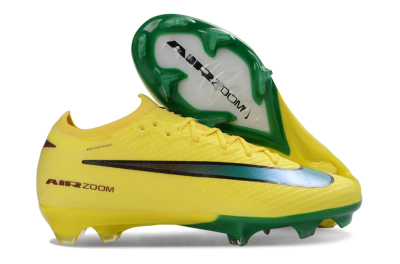 Nike Air Zoom Mercurial Vapor 16 Elite FG Firm Ground Soccer Cleats - Yellow/Electric Green/Steel Blue