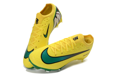 Nike Air Zoom Mercurial Vapor 16 Elite FG Firm Ground Soccer Cleats - Yellow/Electric Green/Steel Blue