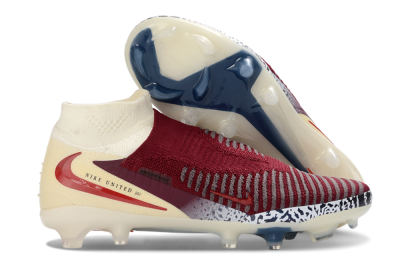 Nike Phantom 6 High Elite AG Artificial Grass Soccer Cleats - Red/Crimson Red/Dreamy White
