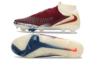 Nike Phantom 6 High Elite AG Artificial Grass Soccer Cleats - Red/Crimson Red/Dreamy White