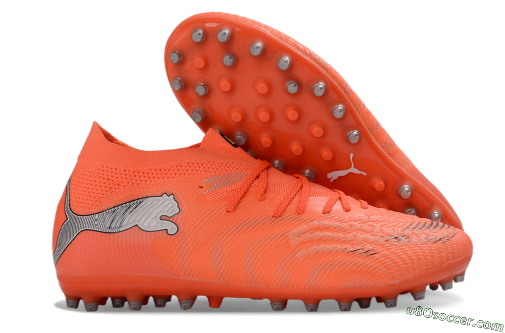 Puma Future 8 Ultimate MG Multi Ground Soccer Cleats - Orange/Bright Flame/Neon Ember 1