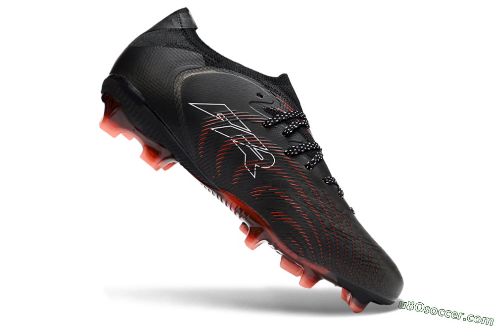 Puma Future 8 Ultimate FG Firm Ground Soccer Cleats - Black/Electric Red/Shadow Black 4