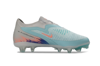 Nike Phantom 6 Elite Low FG Firm Ground Soccer Cleats - Aqua/Soft Coral/Sky Blue