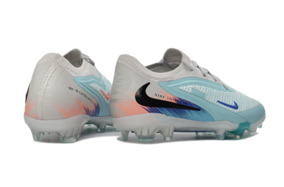 Nike Phantom 6 Elite Low FG Firm Ground Soccer Cleats - Aqua/Soft Coral/Sky Blue