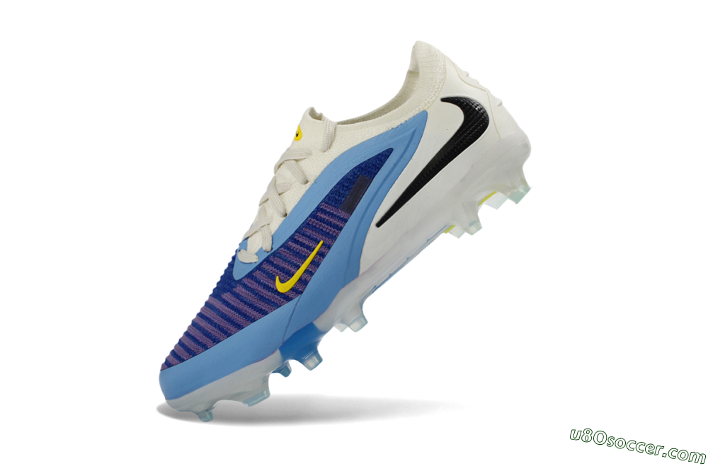 Nike Phantom 6 Elite Low FG Firm Ground Soccer Cleats - Blue/Sky Blue/Deep Purple 4