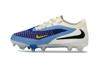 Nike Phantom 6 Elite Low FG Firm Ground Soccer Cleats - Blue/Sky Blue/Deep Purple