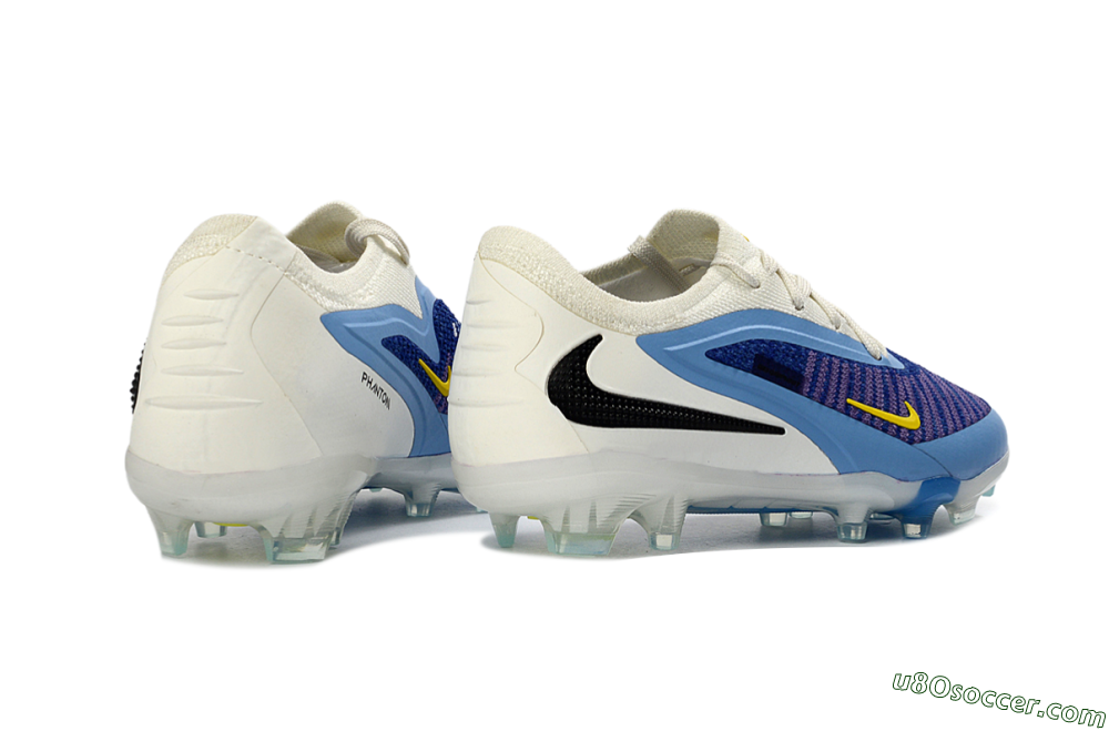 Nike Phantom 6 Elite Low FG Firm Ground Soccer Cleats - Blue/Sky Blue/Deep Purple 6