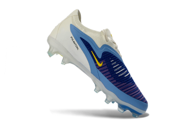 Nike Phantom 6 Elite Low FG Firm Ground Soccer Cleats - Blue/Sky Blue/Deep Purple