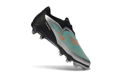 Nike Phantom 6 Elite Low FG Firm Ground Soccer Cleats - Aqua/Metallic Silver/Black