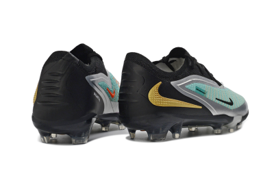 Nike Phantom 6 Elite Low FG Firm Ground Soccer Cleats - Aqua/Metallic Silver/Black