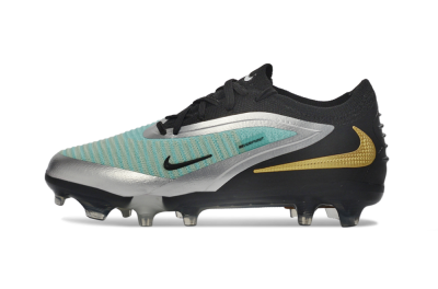 Nike Phantom 6 Elite Low FG Firm Ground Soccer Cleats - Aqua/Metallic Silver/Black