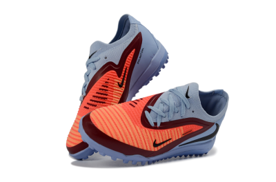 Nike Phantom 6 Elite Low TF Artificial Turf Soccer Shoes - Blue/Coral Red/Steel Blue