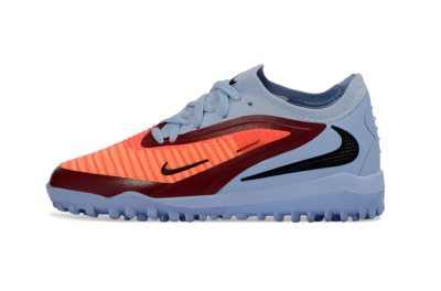 Nike Phantom 6 Elite Low TF Artificial Turf Soccer Shoes - Blue/Coral Red/Steel Blue