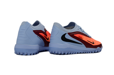 Nike Phantom 6 Elite Low TF Artificial Turf Soccer Shoes - Blue/Coral Red/Steel Blue