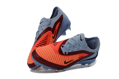 Nike Phantom 6 Elite Low FG Firm Ground Soccer Cleats - Blue/Coral Breeze/Crimson Burst