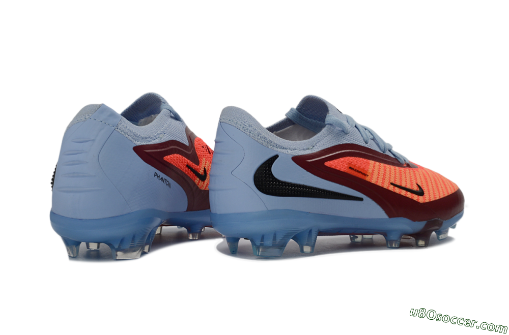 Nike Phantom 6 Elite Low FG Firm Ground Soccer Cleats - Blue/Coral Breeze/Crimson Burst 6